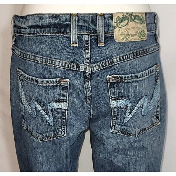 Lucky Brand Current Easy Rider Button Fly Jeans - Size 6/27 - Picture 7 of 11